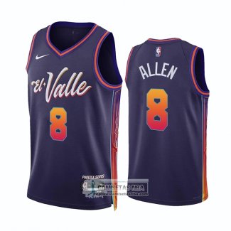 Camiseta Phoenix Suns Grayson Allen NO 8 Ciudad 2023-24 Violeta