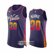 Camiseta Phoenix Suns Jusuf Nurkic NO 20 Ciudad Autentico 2023-24 Violeta