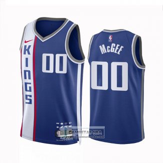 Camiseta Sacramento Kings Javale Mcgee NO 00 Ciudad 2023-24 Azul