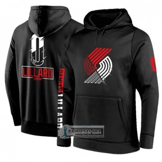 Sudaderas con Capucha Portland Trail Blazers Damian Lillard Negro