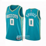 Camiseta Charlotte Hornets Miles Bridges NO 0 Ciudad 2023-24 Verde