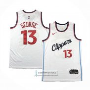 Camiseta Los Angeles Clippers Paul George NO 13 Association 2024-25 Blanco