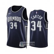 Camiseta Orlando Magic Wendell Carter NO 34 Ciudad 2023-24 Azul