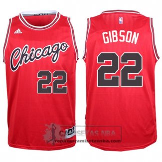 Camiseta Retro Bulls Gibson Rojo