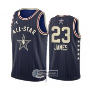 Camiseta All Star 2024 Los Angeles Lakers LeBron James NO 23 Azul