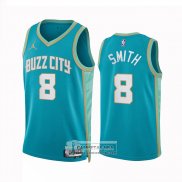 Camiseta Charlotte Hornets Nick Smith JR. NO 8 Ciudad 2023-24 Verde