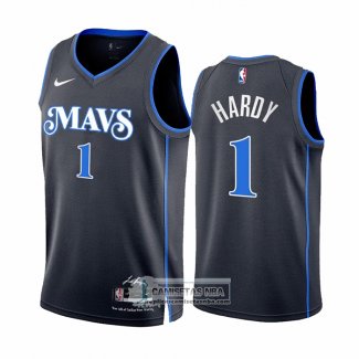 Camiseta Dallas Mavericks Jaden Hardy NO 1 Ciudad 2023-24 Azul