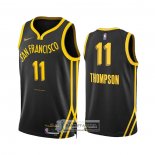 Camiseta Golden State Warriors Klay Thompson NO 11 Ciudad 2023-24 Negro