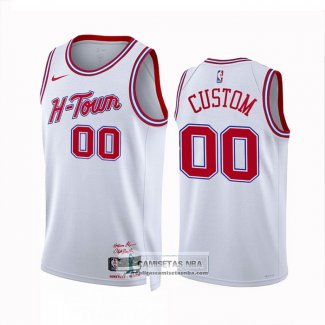 Camiseta Houston Rockets Personalizada Ciudad 2023-24 Blanco