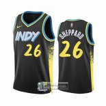 Camiseta Indiana Pacers Ben Sheppard NO 26 Ciudad 2023-24 Negro