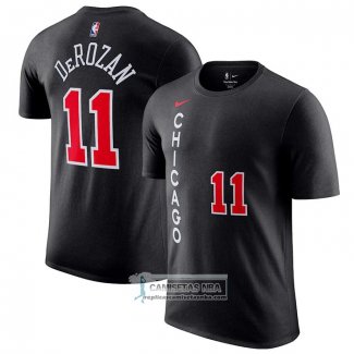 Camiseta Manga Corta Chicago Bulls Demar Derozan Ciudad 2023-24 Negro