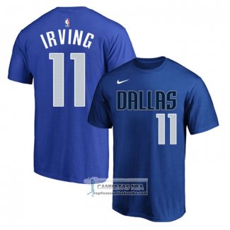 Camiseta Manga Corta Dallas Mavericks Kyrie Irving Ciudad 2023-24 Azul