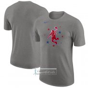 Camiseta Manga Corta Houston Rockets Ciudad 2023-24 Gris