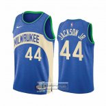 Camiseta Milwaukee Bucks Andre Jackson JR. NO 44 Ciudad 2023-24 Azul