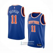 Camiseta New York Knicks Jalen Brunson NO 11 Icon 2022-23 Azul