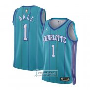 Camiseta Nino Charlotte Hornets LaMelo Ball NO 1 Classic 2023-24 Verde