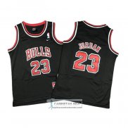 Camiseta Nino Chicago Bulls Michael Jordan NO 23 Negro3