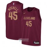 Camiseta Nino Cleveland Cavaliers Donovan Mitchell NO 45 Icon 2022-23 Rojo