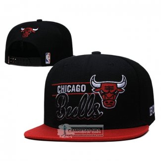 Gorra Chicago Bulls Adjustable Snapback Negro Rojo