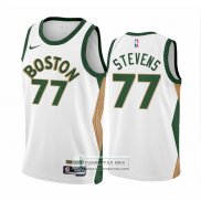 Camiseta Boston Celtics Lamar Stevens NO 77 Ciudad 2023-24 Blanco