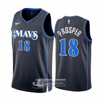 Camiseta Dallas Mavericks Olivier-Maxence Prosper NO 18 Ciudad 2023-24 Azul