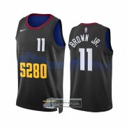 Camiseta Denver Nuggets Braxton Key NO 11 Ciudad 2023-24 Negro