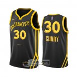 Camiseta Golden State Warriors Stephen Curry NO 30 Ciudad 2023-24 Negro