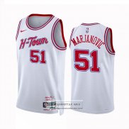 Camiseta Houston Rockets Boban Marjanovic NO 51 Ciudad 2023-24 Blanco