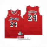 Camiseta Los Angeles Lakers Kobe Bryant NO 24 Retro Rojo