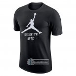 Camiseta Manga Corta Brooklyn Nets Essential Jumpman Negro