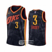 Camiseta Oklahoma City Thunder Josh Giddey NO 3 Ciudad 2023-24 Negro