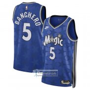 Camiseta Orlando Magic Paolo Banchero NO 5 Classic 2023-24 Azul