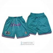 Pantalone Charlotte Hornets Retro Just Don Verde