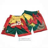 Pantalone Seattle Supersonics Just Don Rojo Verde