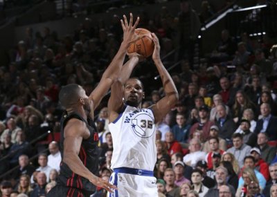 Warriors 108-125 Blazers-Camisetas NBA Portland Trail Blazers re