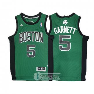 Camiseta Boston Celtics Kevin Garnett NO 5 2010-13 Verde