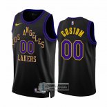 Camiseta Los Angeles Lakers Personalizada Ciudad 2023-24 Negro