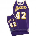 Camiseta Retro Lakers Worthy Purpura