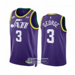 Camiseta Utah Jazz Keyonte George NO 3 Classic 2023-24 Violeta