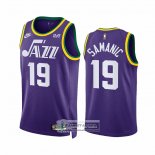 Camiseta Utah Jazz Luka Samanic NO 19 Classic 2023-24 Violeta