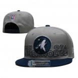 Gorra Minnesota Timberwolves 2023 NBA Draft 9FIFTY Snapback Gris Azul