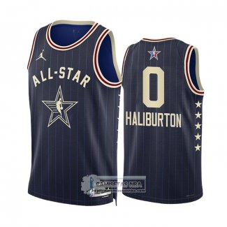 Camiseta All Star 2024 Indiana Pacers Tyrese Haliburton NO 0 Azul