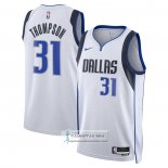 Camiseta Dallas Mavericks David Thompson NO 31 Association 2023-2024 Blanco