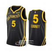 Camiseta Golden State Warriors Kevon Looney NO 5 Ciudad 2023-24 Negro