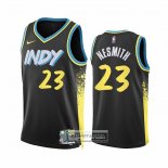 Camiseta Indiana Pacers Aaron Nesmith NO 23 Ciudad 2023-24 Negro