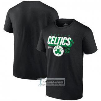 Camiseta Manga Corta Boston Celtics 2024 NBA Finals Box Out Negro