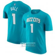 Camiseta Manga Corta Charlotte Hornets Lamelo Ball Ciudad 2023-24 Verde