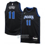 Camiseta Nino Dallas Mavericks Kyrie Irving NO 11 Ciudad 2023-24 Azul