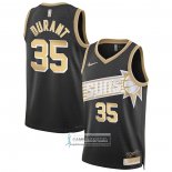 Camiseta Phoenix Suns Kevin Durant NO 35 Select Series Oro Negro