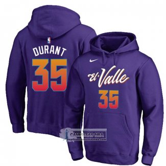 Sudaderas con Capucha Phoenix Suns Kevin Durant Ciudad 2023-24 Violeta